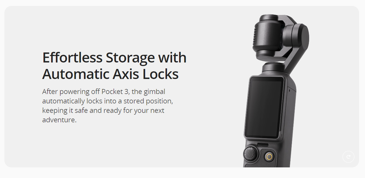 Effortless Storage with Automatic Axis Locks
